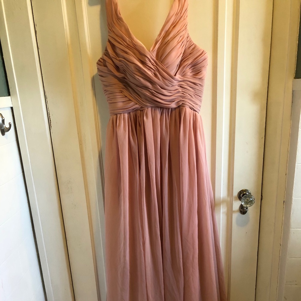Blush floor length dress